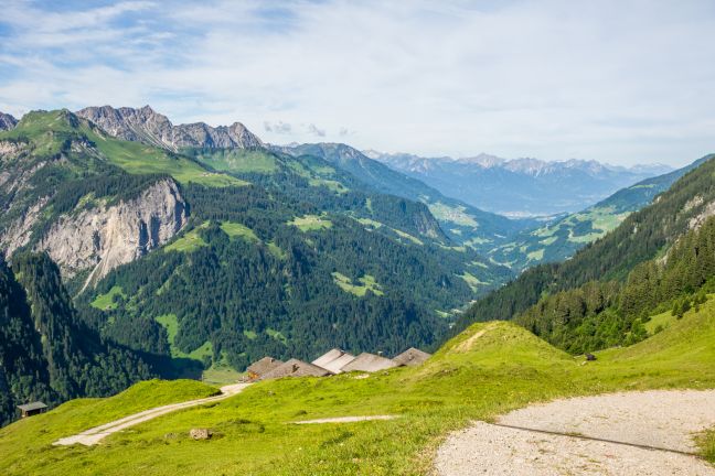 Blick ins GroÃe Walsertal bis zum Walgau Blick ins GroÃe Walsertal bis zum Walgau