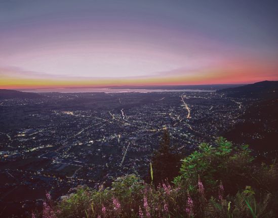 Blick auf das Rheintal vom Karren aus Popp & Hackner - Vorarlberg Tourismus
